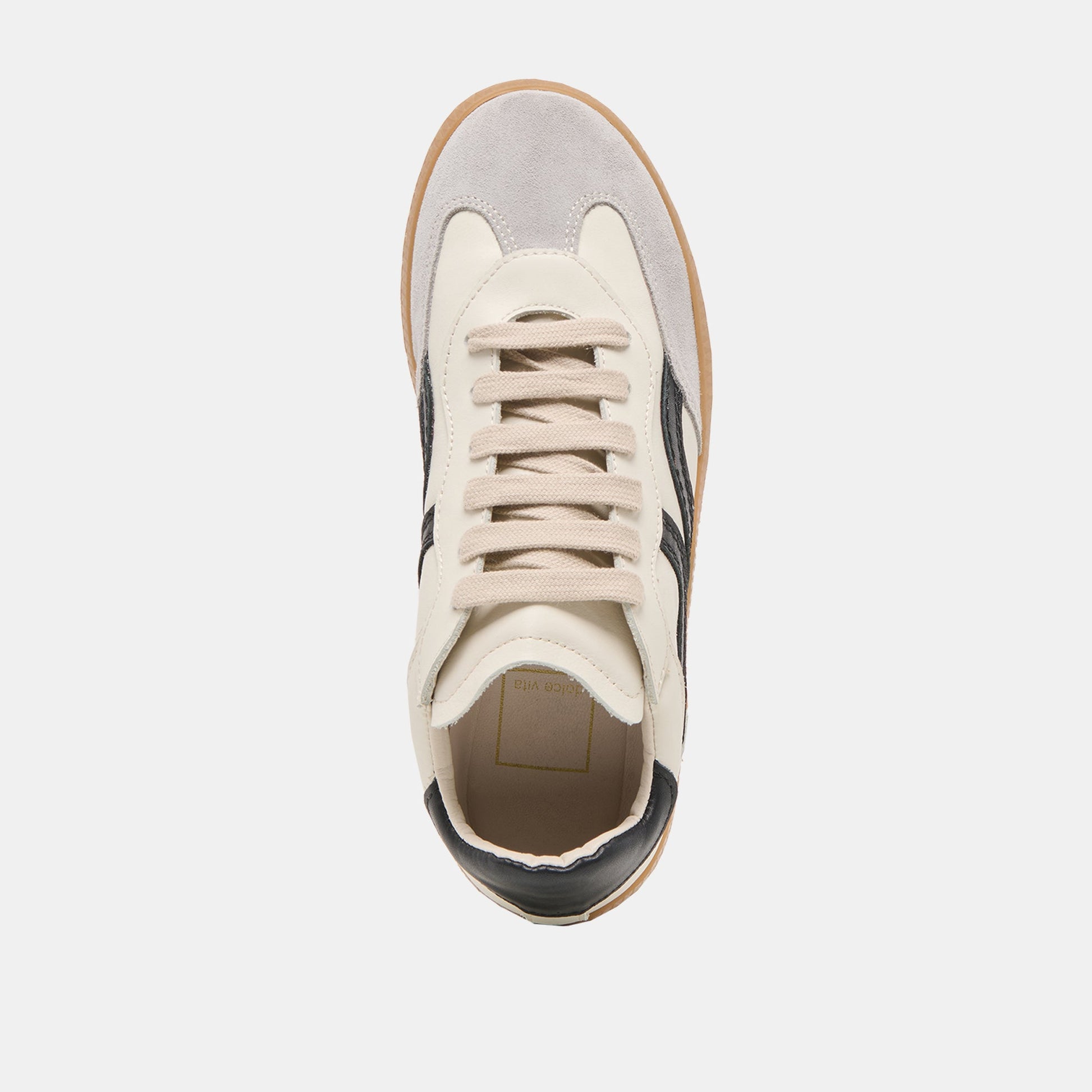 Rebel White Black Leather Sneakers Dolce Vita