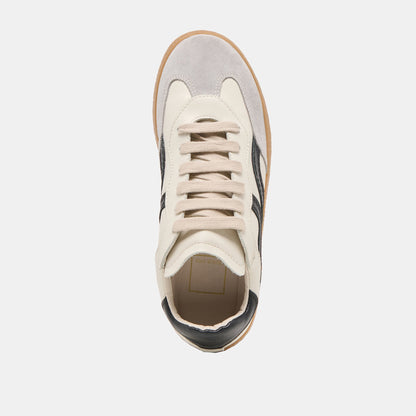 Rebel White Black Leather Sneakers Dolce Vita