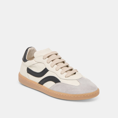Rebel White Black Leather Sneakers Dolce Vita