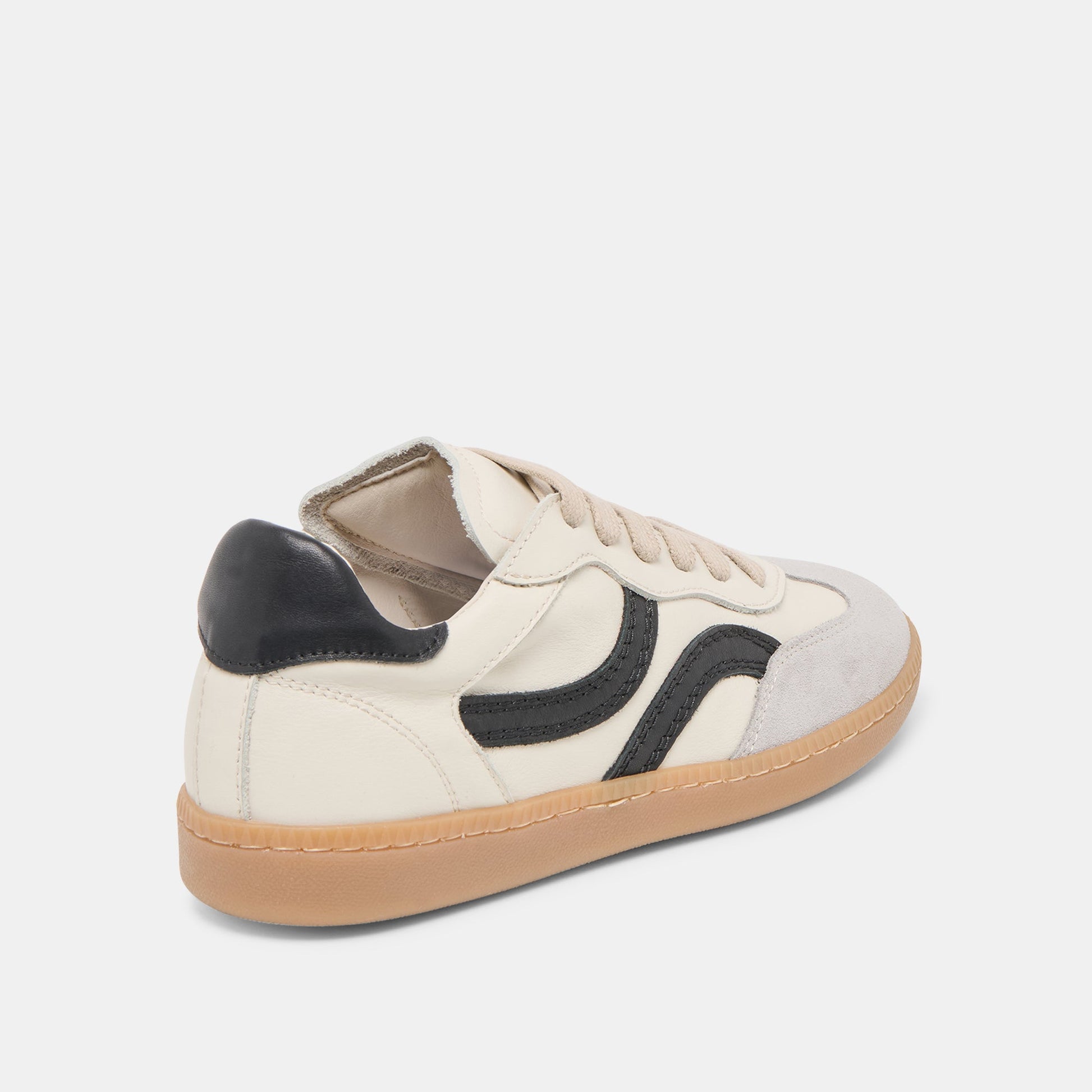Rebel White Black Leather Sneakers Dolce Vita