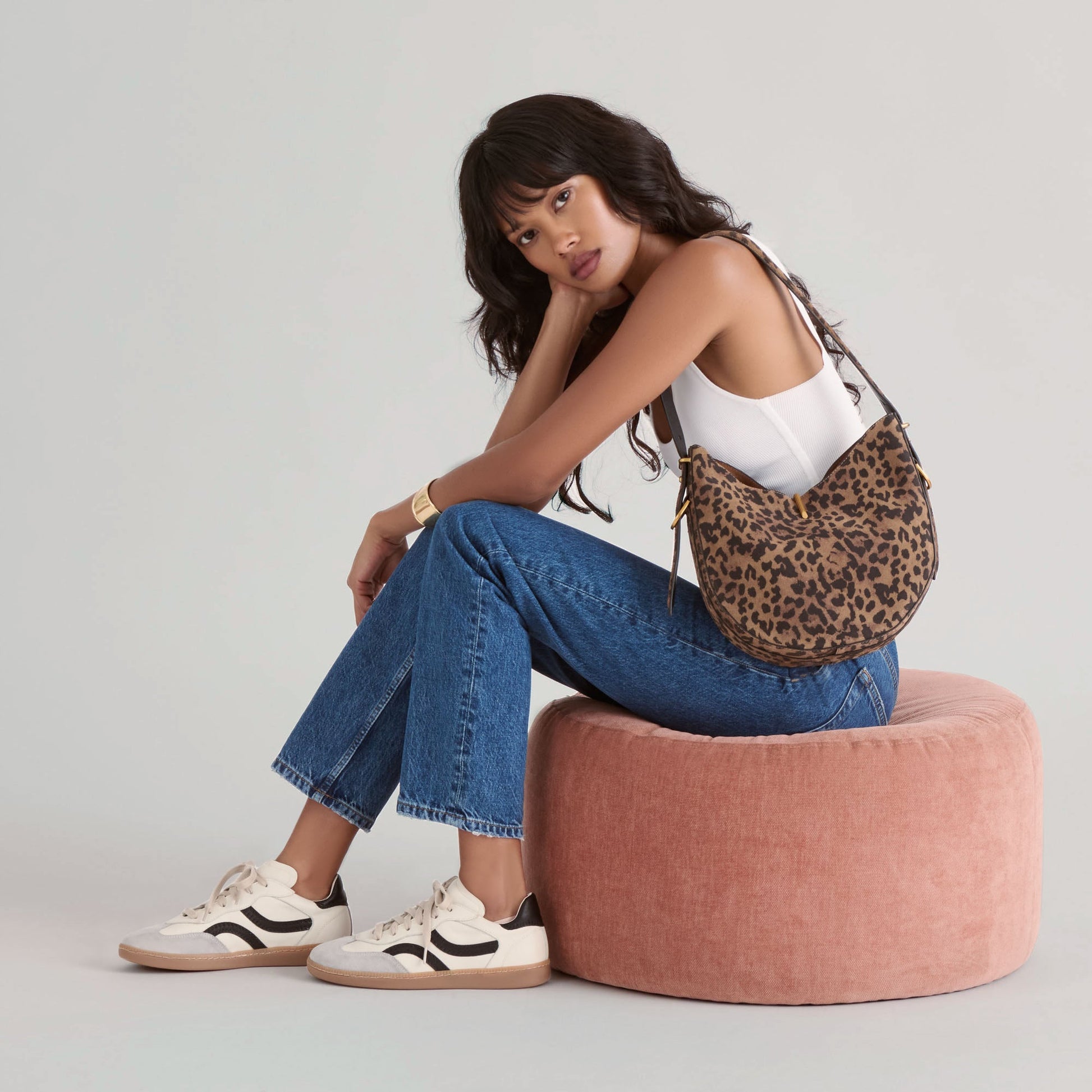 Rebel White Black Leather Sneakers Dolce Vita