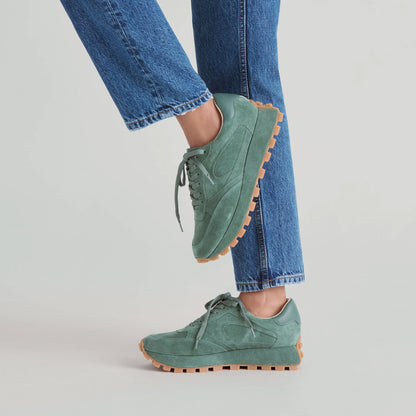 Tricia Dk Green Suede Sneakers Dolce Vita