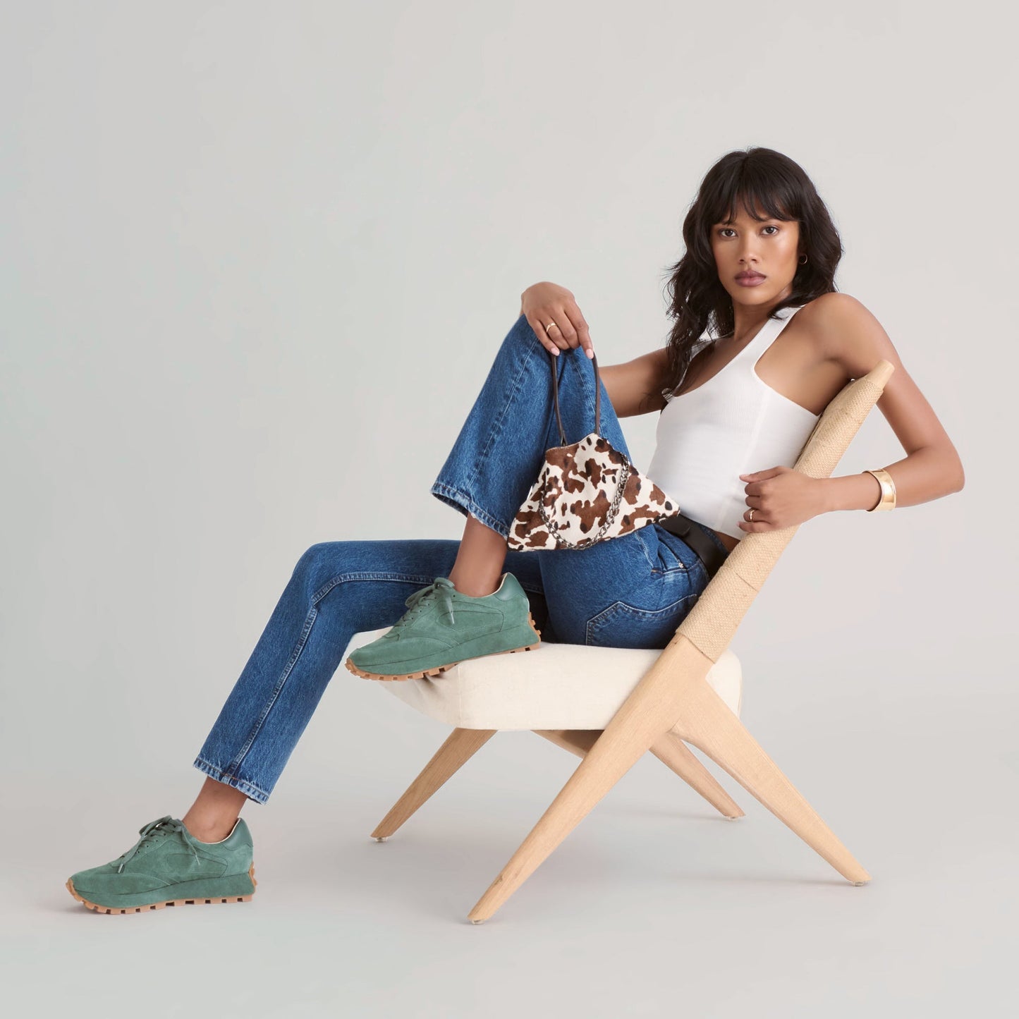 Tricia Dk Green Suede Sneakers Dolce Vita