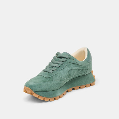 Tricia Dk Green Suede Sneakers Dolce Vita