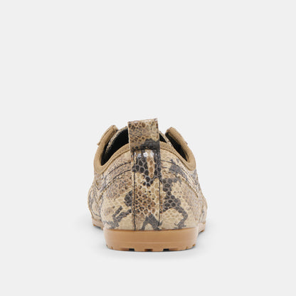 Viper Snake Print Embossed Leather Sneakers Dolce Vita
