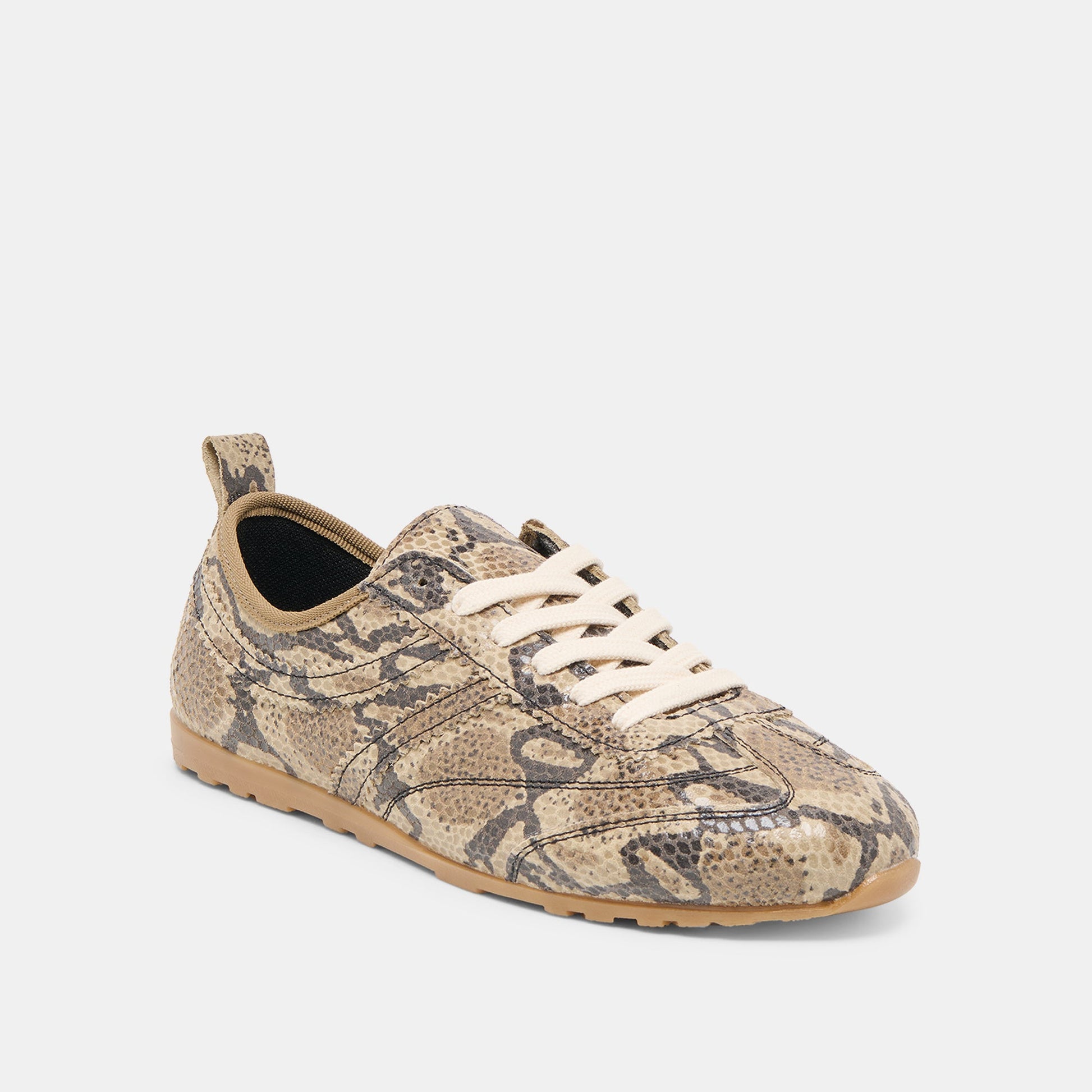 Viper Snake Print Embossed Leather Sneakers Dolce Vita