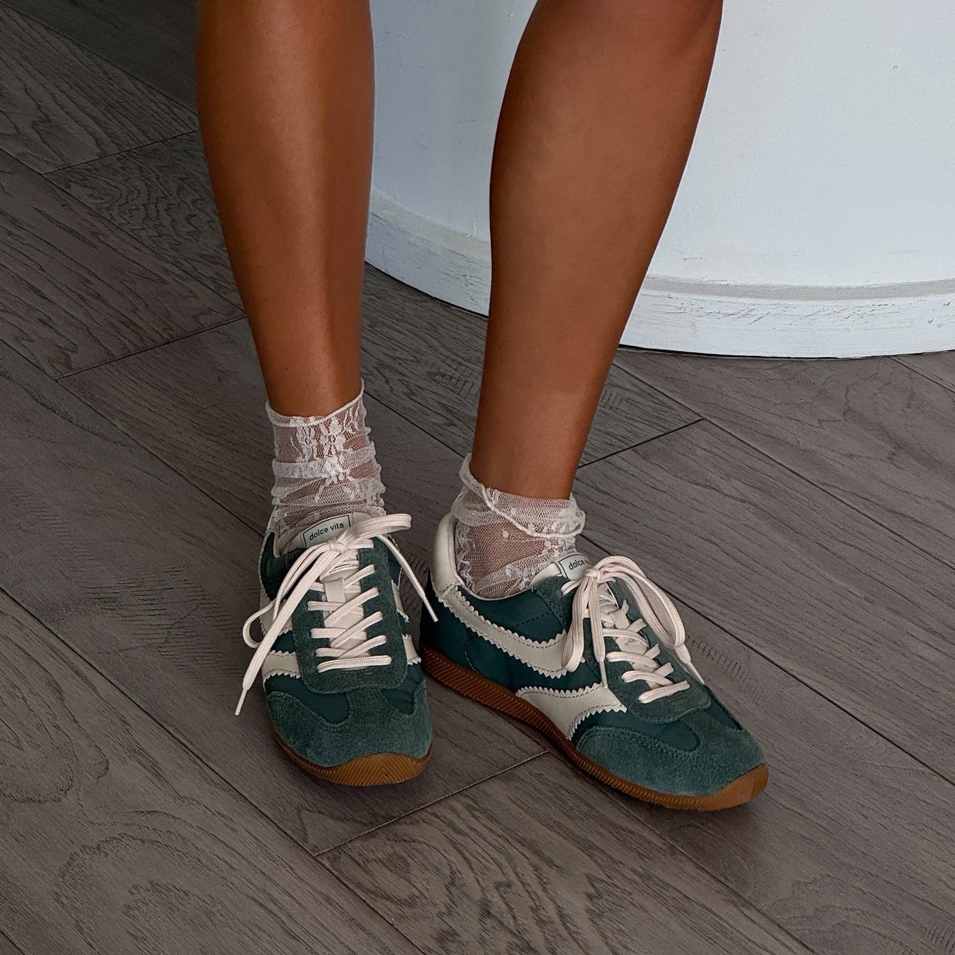 Limit Green Nylon Sneakers Dolce Vita