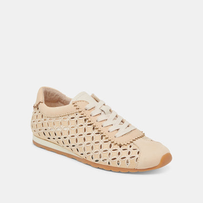 DANIE EYELET PERF SNEAKERS LT NATURAL RAFFIA Dolce Vita