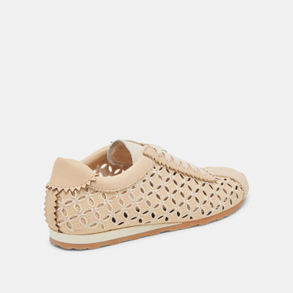DANIE EYELET PERF SNEAKERS LT NATURAL RAFFIA Dolce Vita