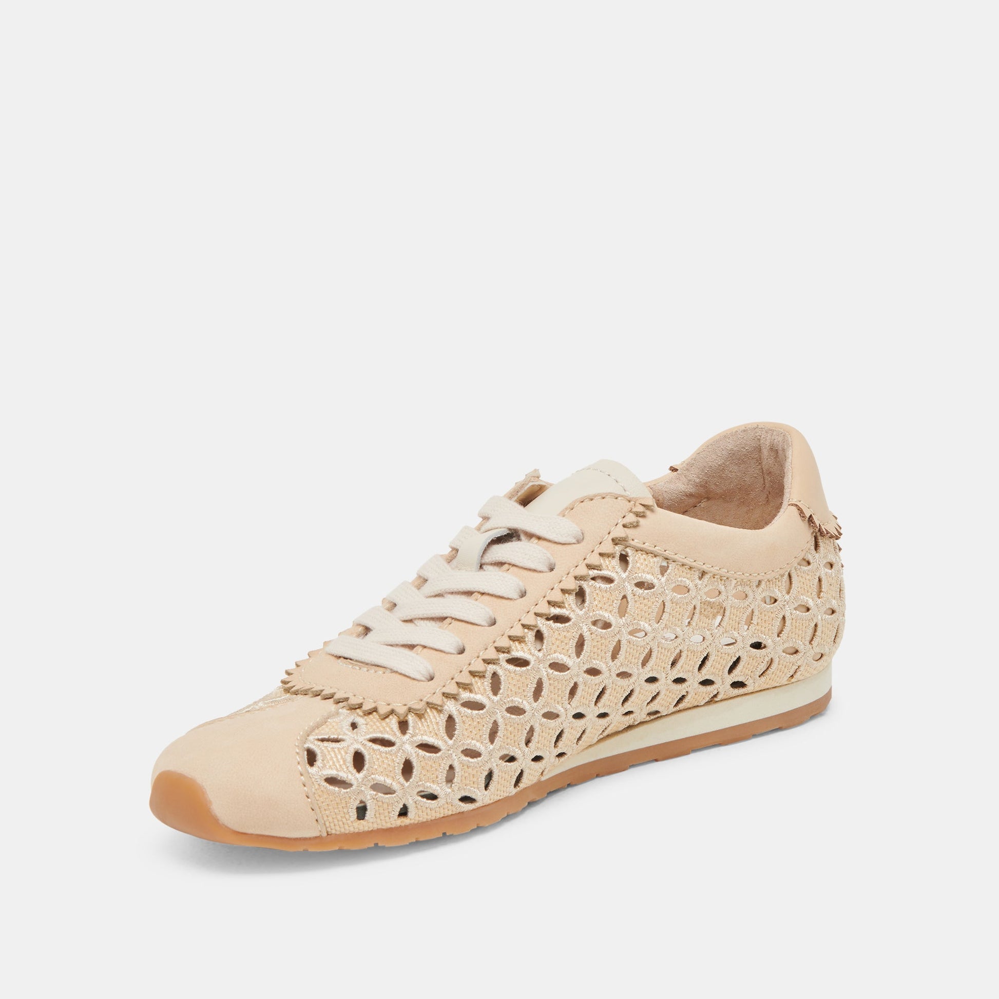DANIE EYELET PERF SNEAKERS LT NATURAL RAFFIA Dolce Vita