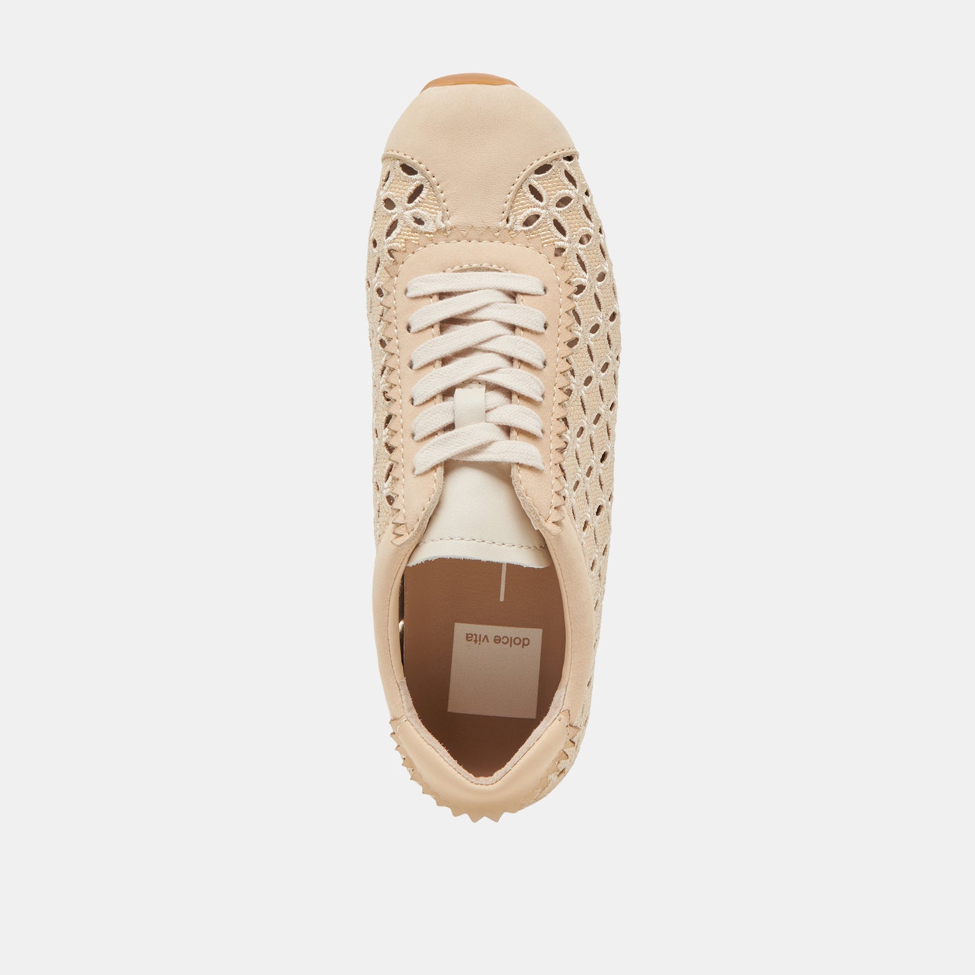 DANIE EYELET PERF SNEAKERS LT NATURAL RAFFIA Dolce Vita