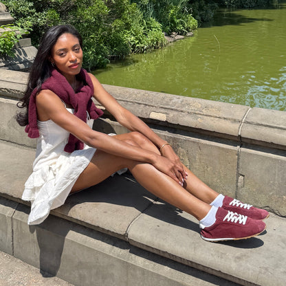 Serina Burgundy Suede Sneakers Dolce Vita