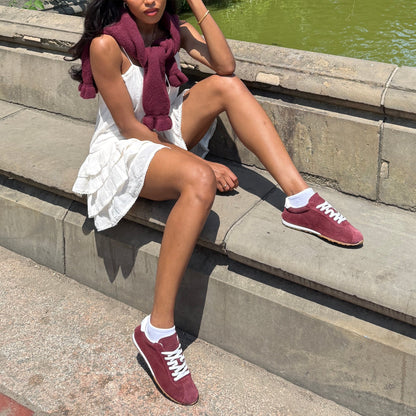 Serina Burgundy Suede Sneakers Dolce Vita