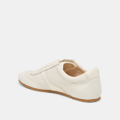 Dorie White Leather Sneakers Dolce Vita