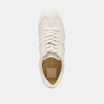 Dorie White Leather Sneakers Dolce Vita