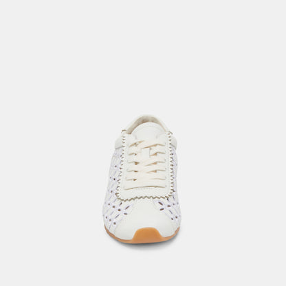 DANIE EYELET PERF SNEAKERS TRUE WHITE LEATHER Dolce Vita