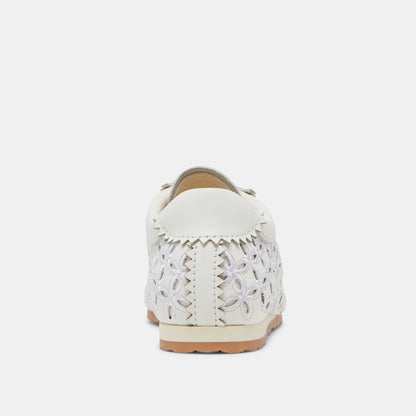 DANIE EYELET PERF SNEAKERS TRUE WHITE LEATHER Dolce Vita