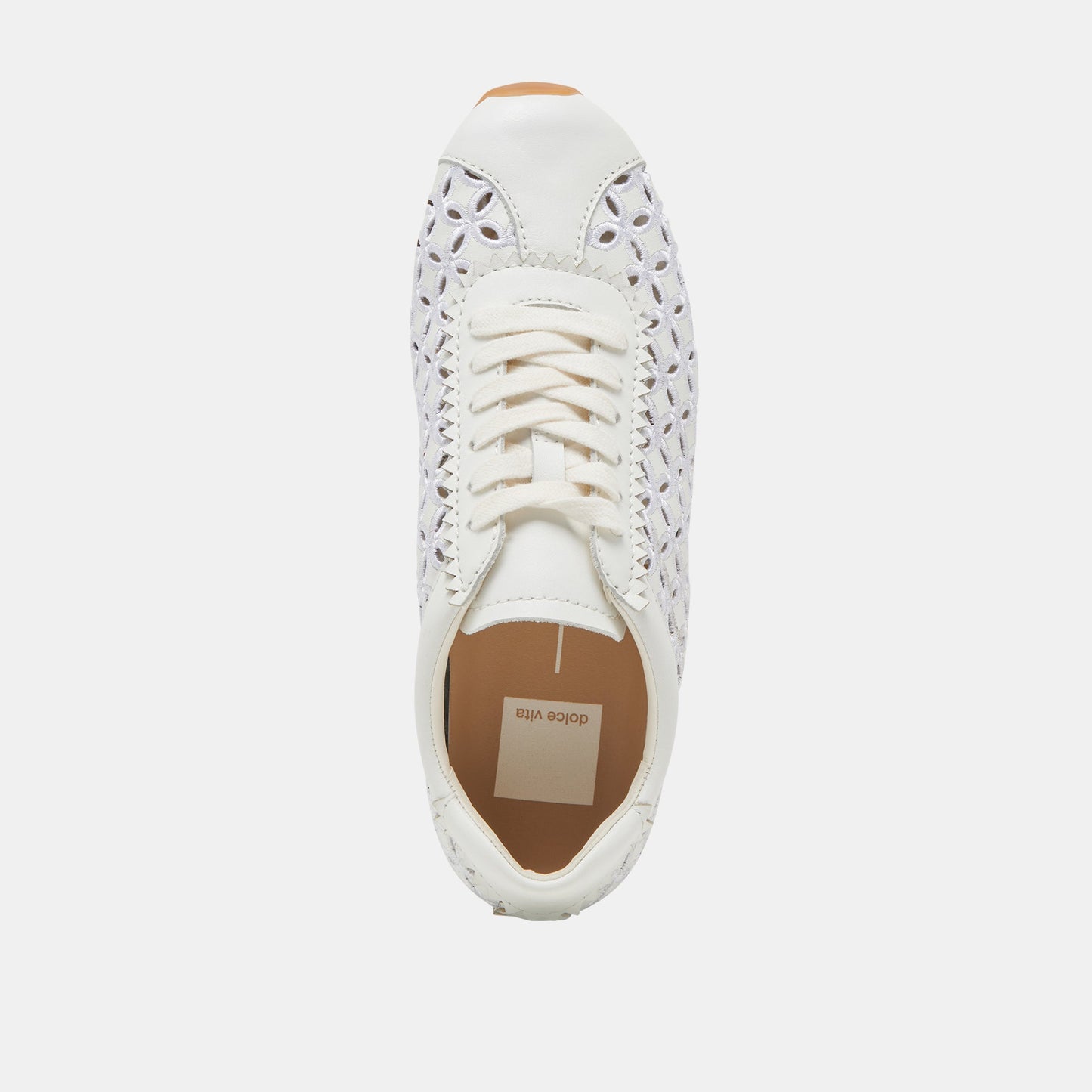 DANIE EYELET PERF SNEAKERS TRUE WHITE LEATHER Dolce Vita