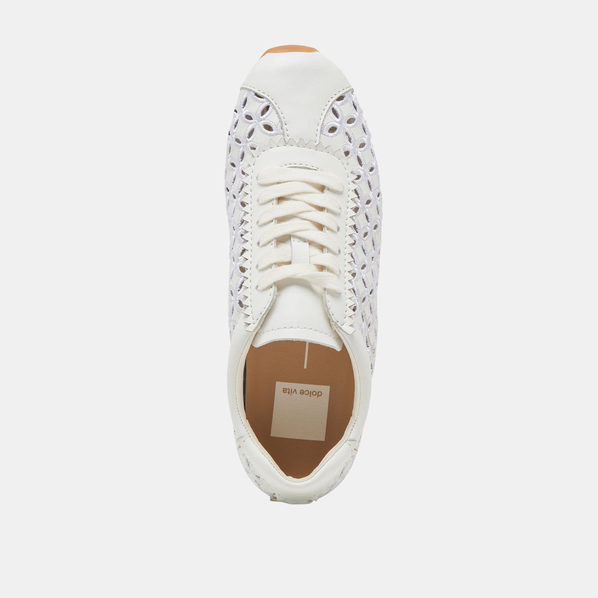 DANIE EYELET PERF SNEAKERS TRUE WHITE LEATHER Dolce Vita