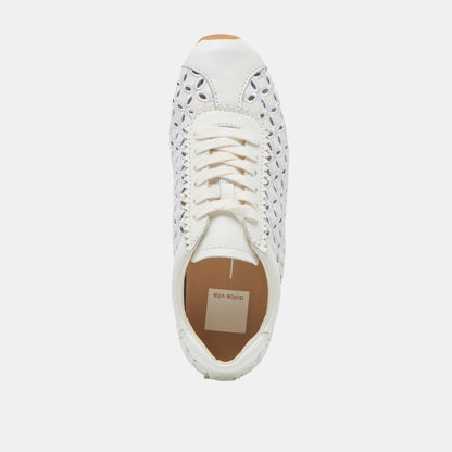 DANIE EYELET PERF SNEAKERS TRUE WHITE LEATHER Dolce Vita