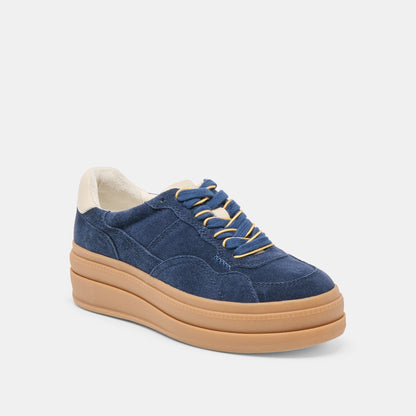Naomy H2O Waterproof Navy Suede Sneakers Dolce Vita
