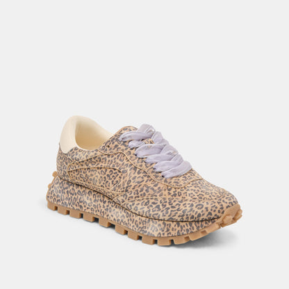 Tricia Tan Leopard Printed Suede Sneakers Dolce Vita
