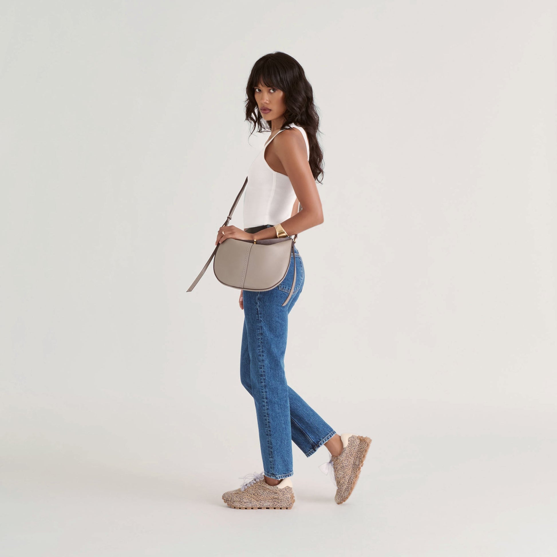 Tricia Tan Leopard Printed Suede Sneakers Dolce Vita