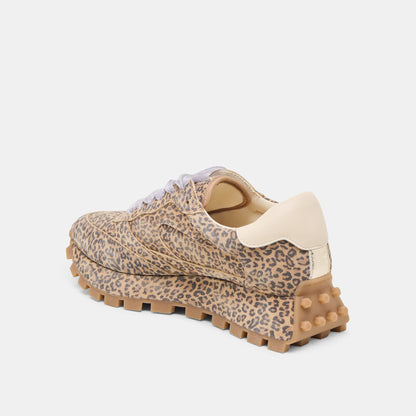 Tricia Tan Leopard Printed Suede Sneakers Dolce Vita