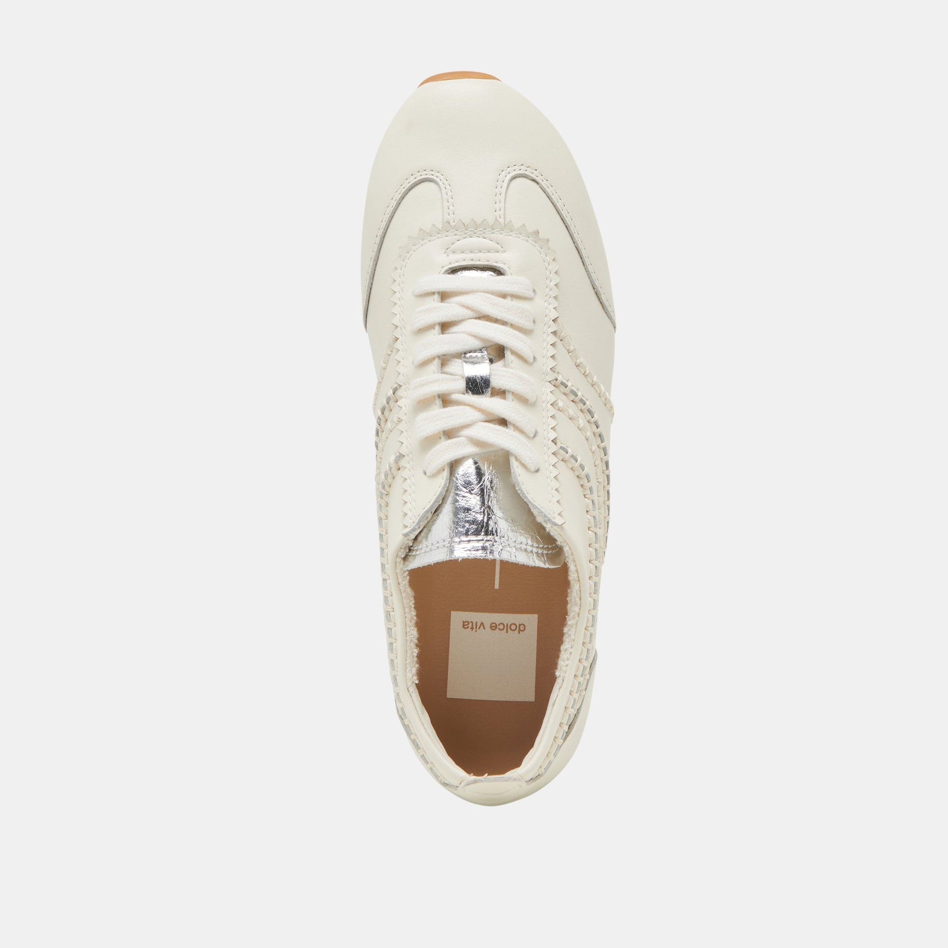 DELANY SNEAKERS OFF WHITE LEATHER Dolce Vita