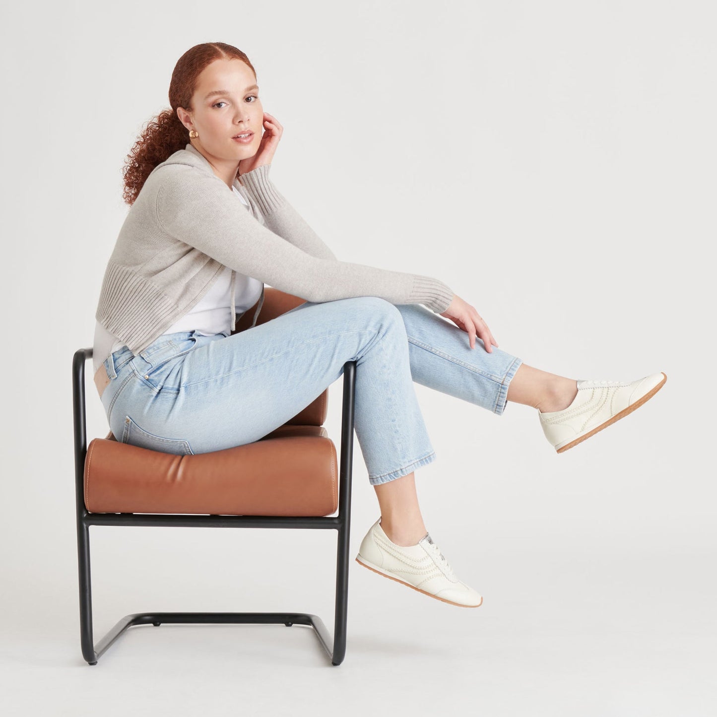 DELANY SNEAKERS OFF WHITE LEATHER Dolce Vita