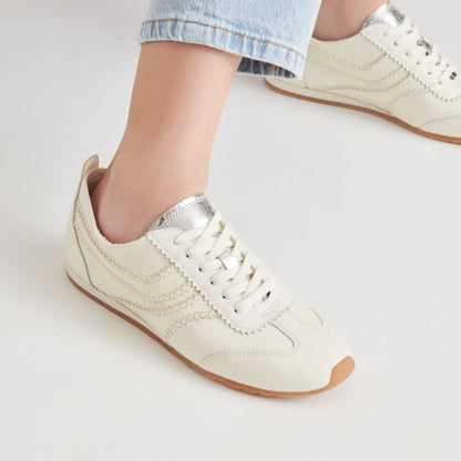 DELANY SNEAKERS OFF WHITE LEATHER Dolce Vita