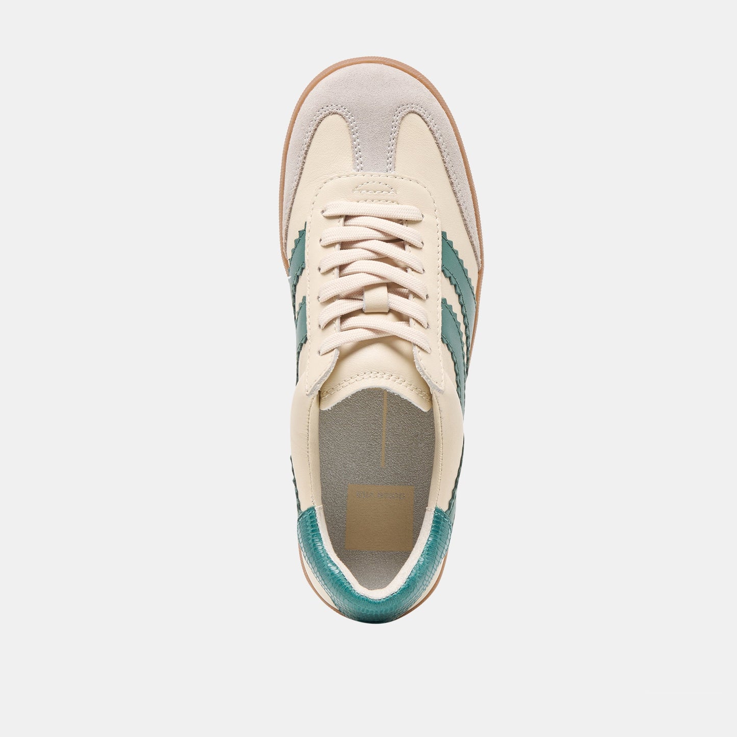 Merit White Green Leather Sneakers Dolce Vita