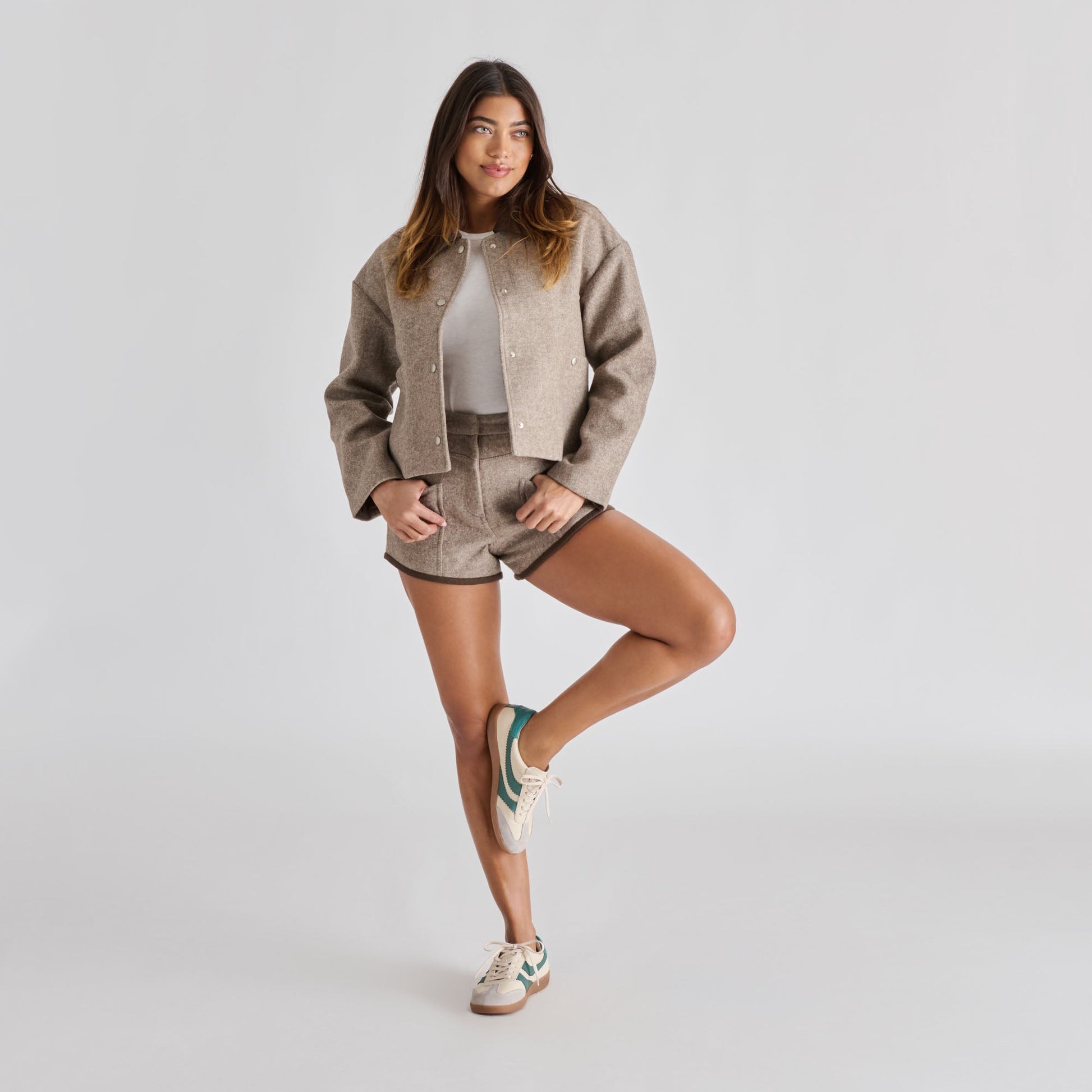 Merit White Green Leather Sneakers Dolce Vita