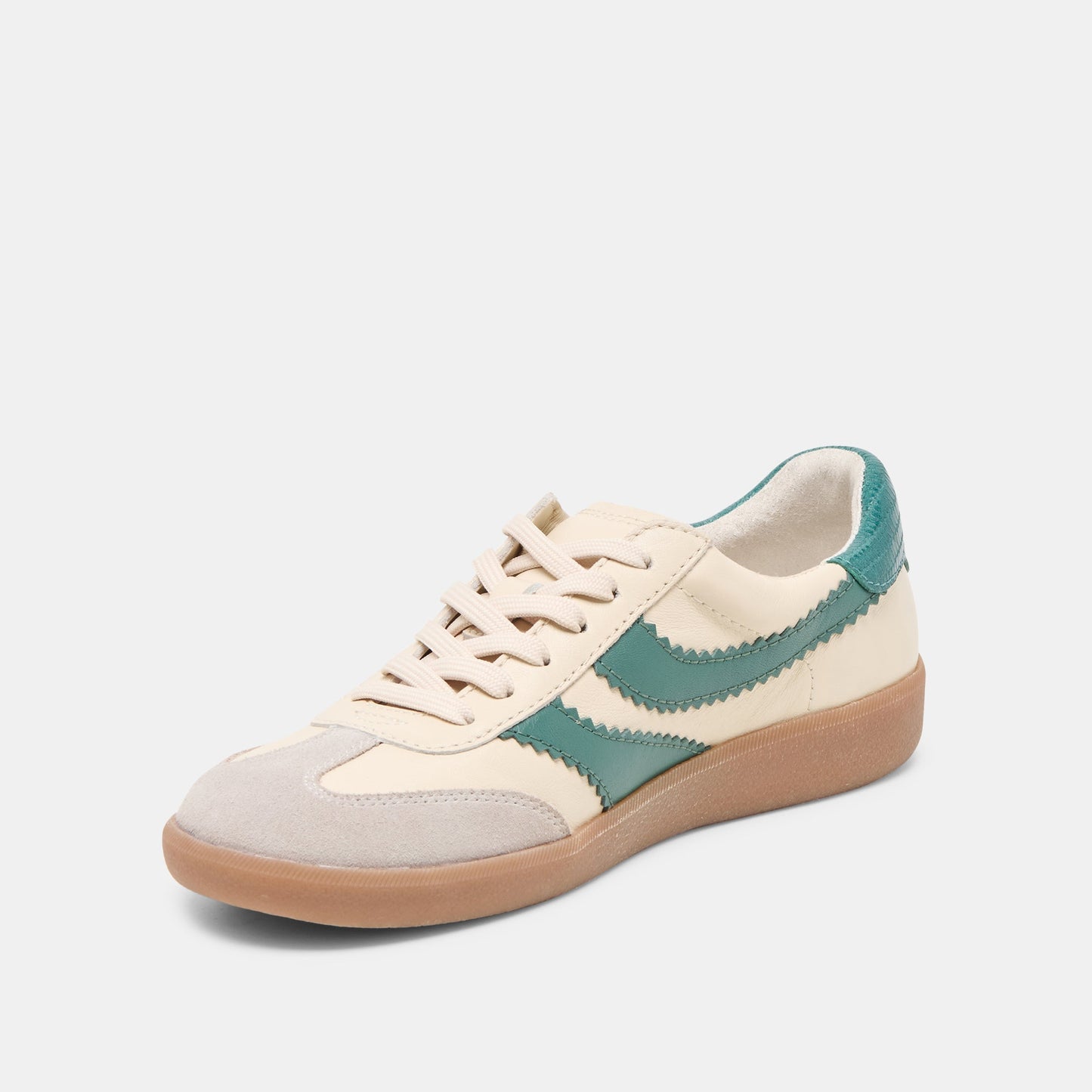 Merit White Green Leather Sneakers Dolce Vita