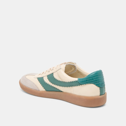 Merit White Green Leather Sneakers Dolce Vita