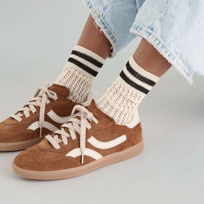 Rebel Pecan Suede Sneakers Dolce Vita