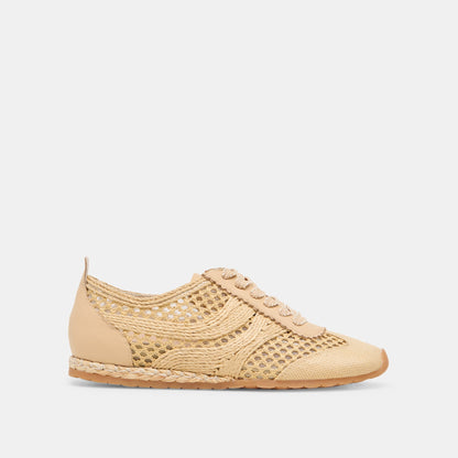 Dream Lt Natural Woven Raffia Sneakers Dolce Vita
