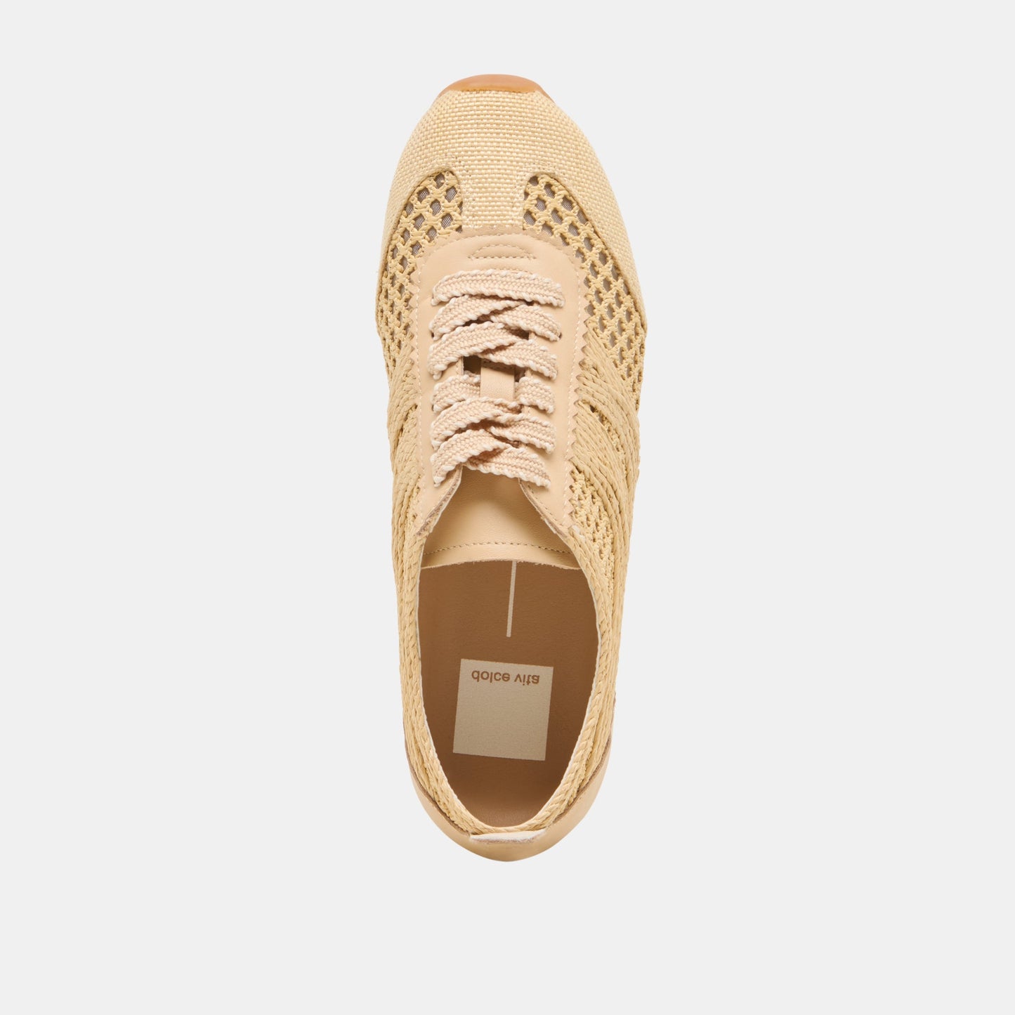 Dream Lt Natural Woven Raffia Sneakers Dolce Vita