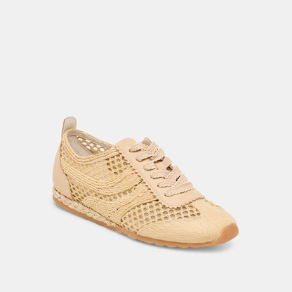 Dream Lt Natural Woven Raffia Sneakers Dolce Vita