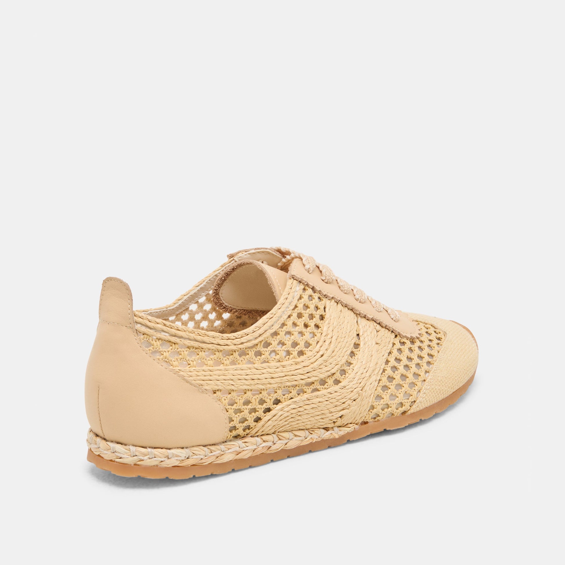 Dream Lt Natural Woven Raffia Sneakers Dolce Vita