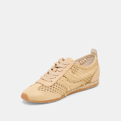 Dream Lt Natural Woven Raffia Sneakers Dolce Vita