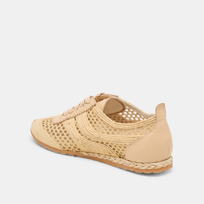 Dream Lt Natural Woven Raffia Sneakers Dolce Vita
