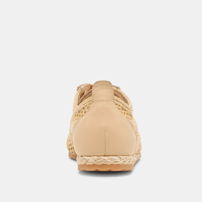 Dream Lt Natural Woven Raffia Sneakers Dolce Vita