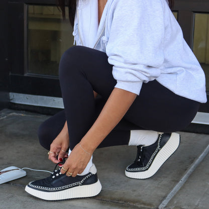 Dolen Black Nylon Sneakers Dolce Vita