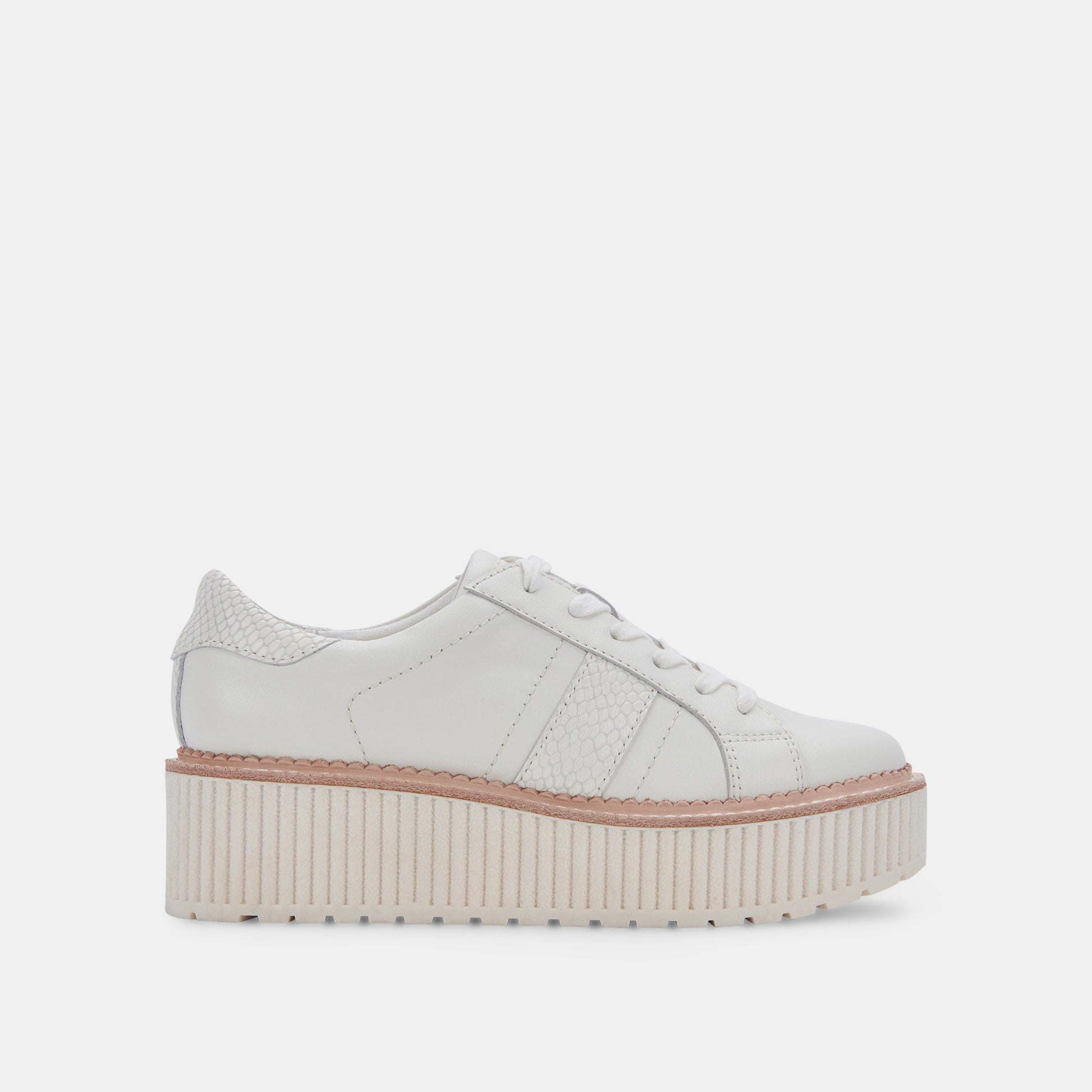 TIGER SNEAKERS WHITE LEATHER Dolce Vita