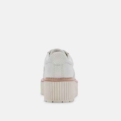 TIGER SNEAKERS WHITE LEATHER Dolce Vita
