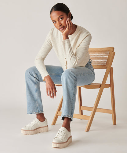 TIGER SNEAKERS WHITE LEATHER Dolce Vita