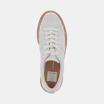 TIGER SNEAKERS WHITE LEATHER Dolce Vita