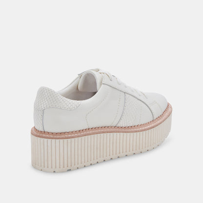 TIGER SNEAKERS WHITE LEATHER Dolce Vita