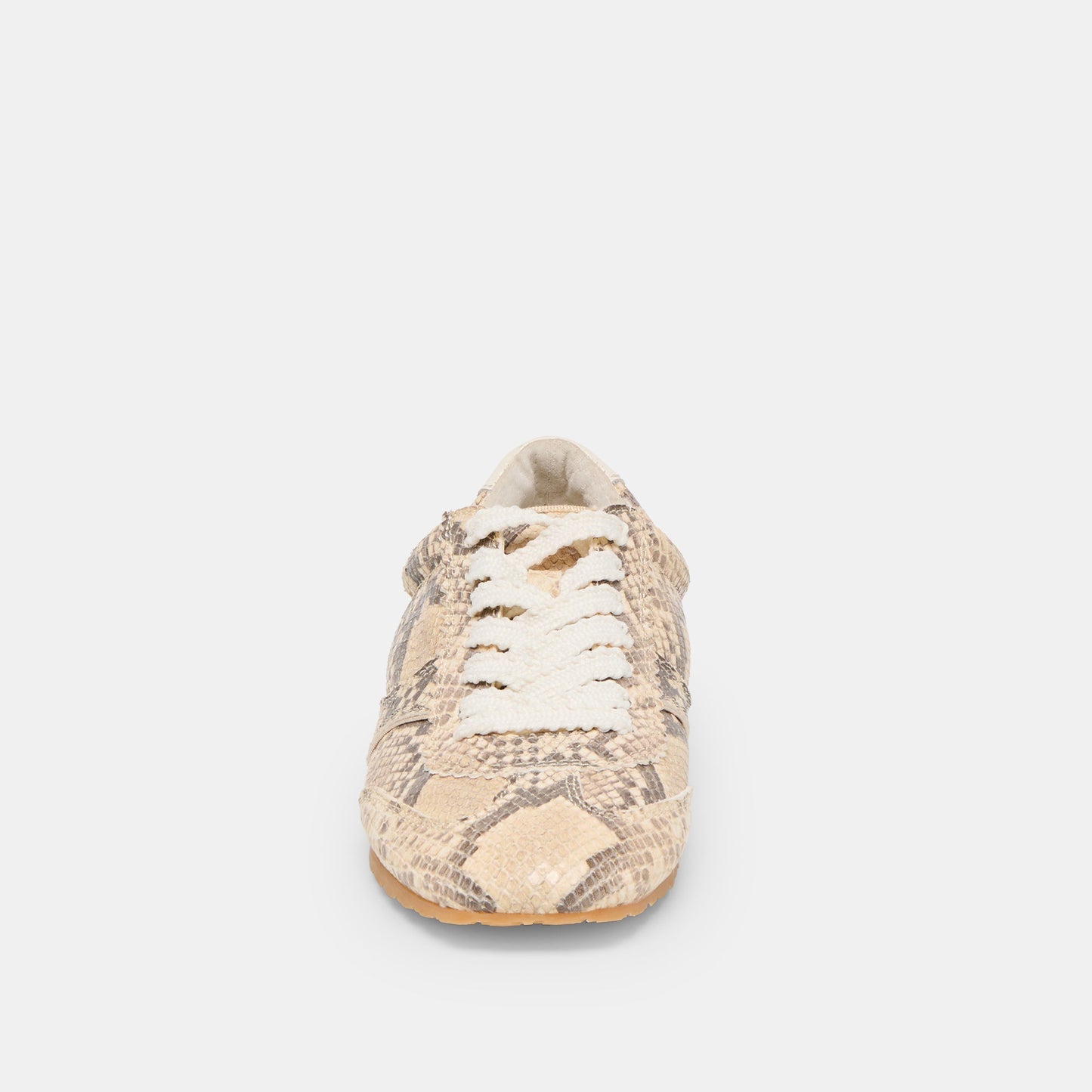 Dorie Natural Snake Embossed Leather Sneakers Dolce Vita